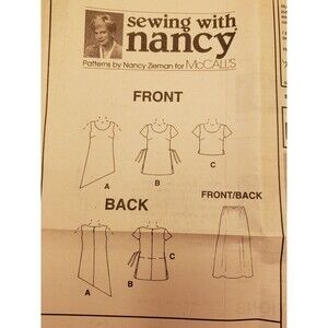 Vintage Misses Tops, Pull-On Bias Skirt Sewing Pattern McCall's 2091 Sewing Plus